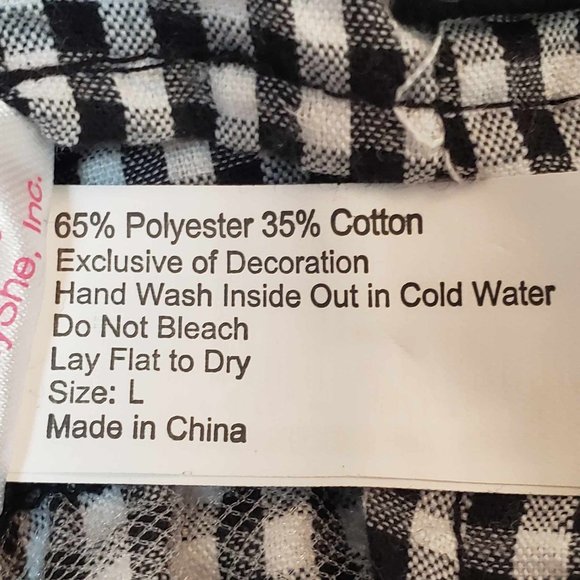 Smoochie Pooch B&W Gingham Ruffled Dog Dress Large & Pink White Polkadot Hat M/L - Picture 10 of 16